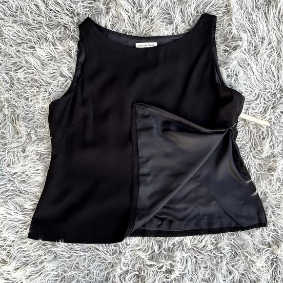 3 Piece Amanda Smith Suits Pencil Skirt Blazer Top Black Suit Plus Womens 16 - Picture 5 of 15